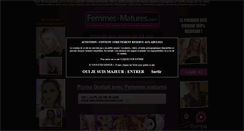 Desktop Screenshot of femmes-matures.com
