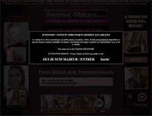 Tablet Screenshot of femmes-matures.com